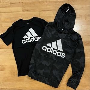 Adidas - L Boys Sweatshirt and T-Shirt